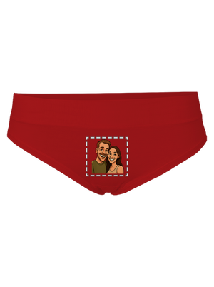 Karikatúra z vlastnej fotky dámske nohavičky Red Mal