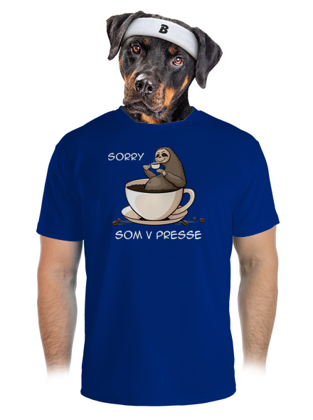 V presse pánske športové tričko Royal Blue Mal