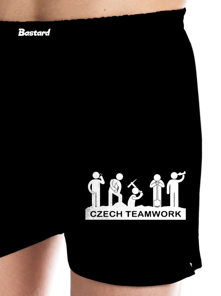 Czech Teamwork pánske trenky Black