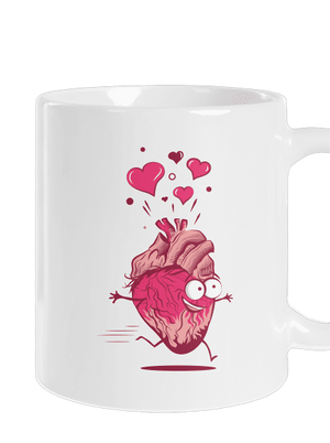 Zamilované srdiečka klasický hrnček White