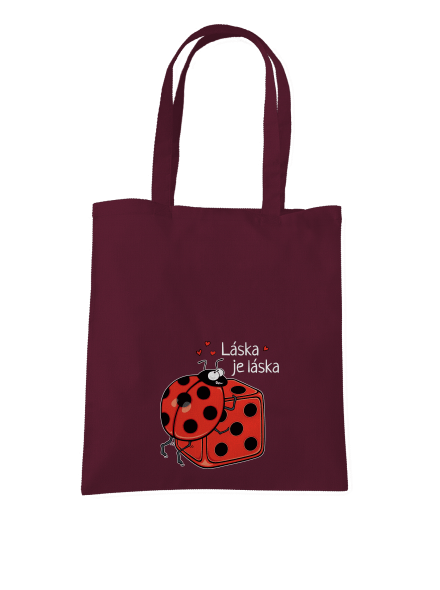 Láska je láska taška Burgundy
