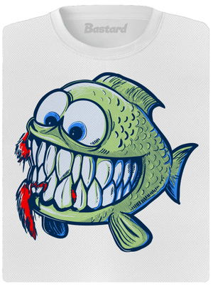 Hladná rybka dámske športové tričko White