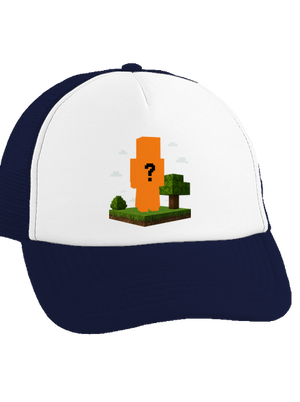 Minecraft z vlastnej fotky šiltovka truckerka French Navy cap
