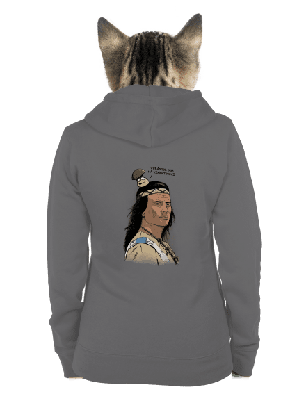 Vinnetou dámska mikina na zips Steel Gray
