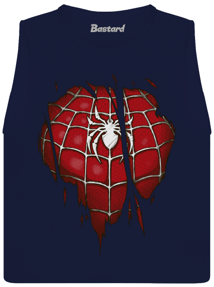 Spider Inside dámske tielko voľné Navy