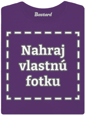 Vlastná potlač dámske tričko prémium Purple