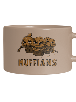 Muffians hrnček makronka Brown Macaron