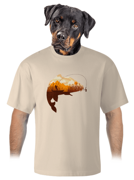 Kapitálny úlovok unisex tričko oversized Almond