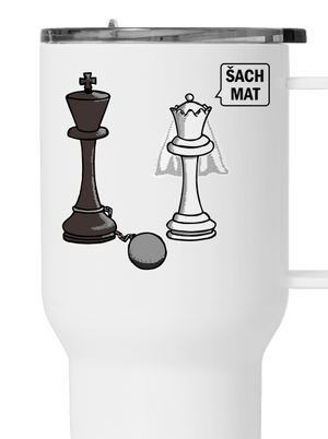 Šach mat termohrnček White