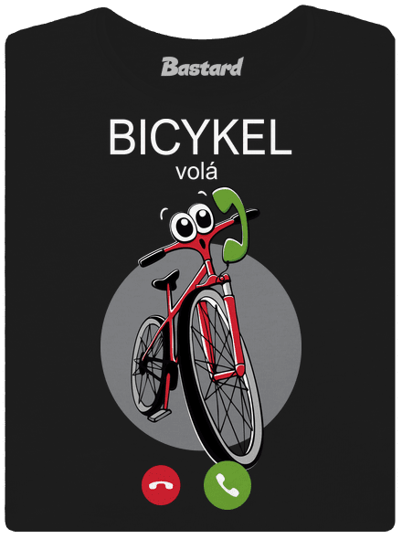 Bicykel volá dámske tričko Black