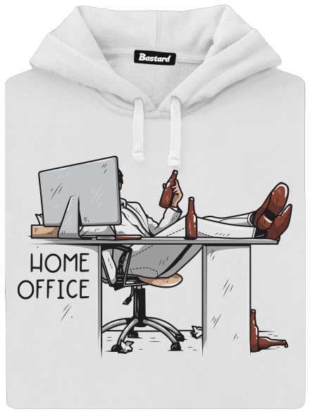 Home Office dámska mikina klokanka White