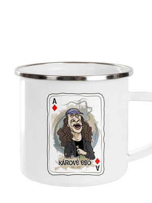 Kárové eso plecháčik White