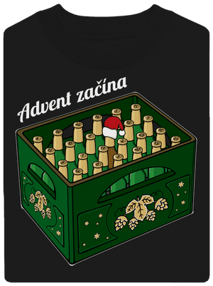 Advent začína unisex mikina bez kapucne Black
