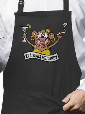 Kráľovná mejdanov zástera Dark Grey