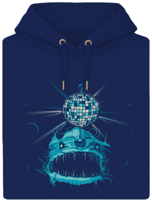 Morský discočert unisex mikina premium Navy