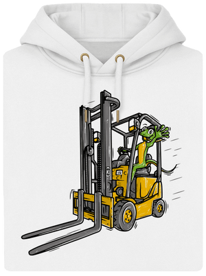 Ještěrka unisex mikina premium Snowwhite