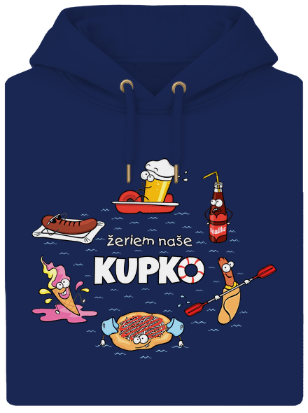 Slovenské kupko unisex mikina premium Navy