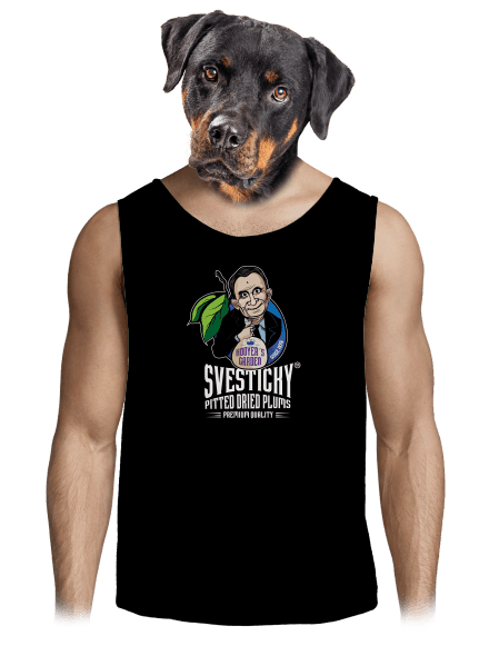 Švestičky pánske tielko Black