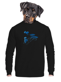 unisex mikina bez kapucne