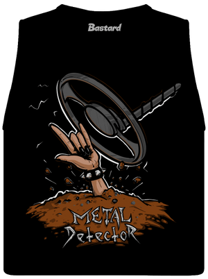 Metal detector dámske tielko voľné Black