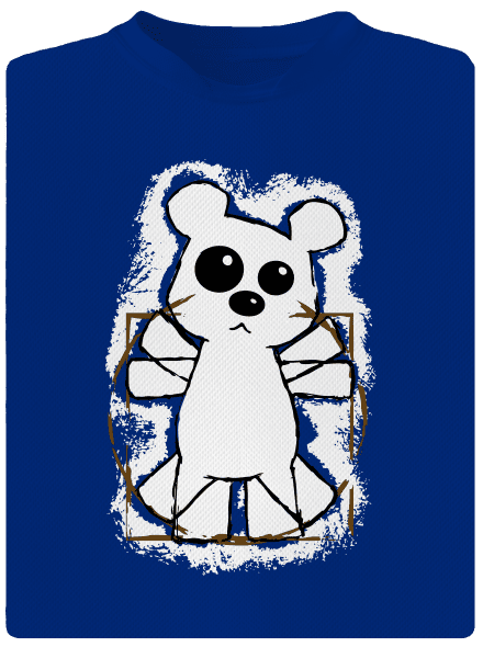 Da Vinci Teddy pánske športové tričko Royal Blue Mal