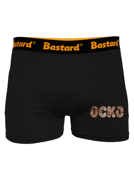 Nápis ocko z vlastných fotiek boxerky Black