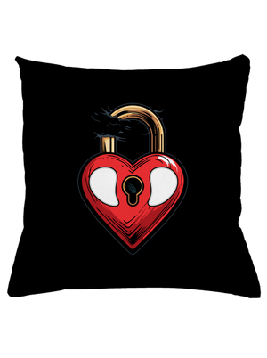 Zámok lásky vankúš Black