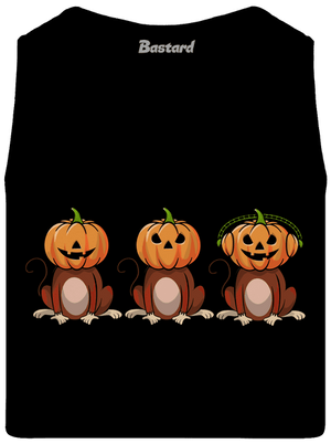 Halloween opičky pánske tielko Black