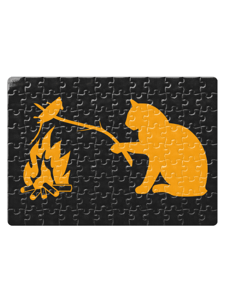 Mačka a myš puzzle White