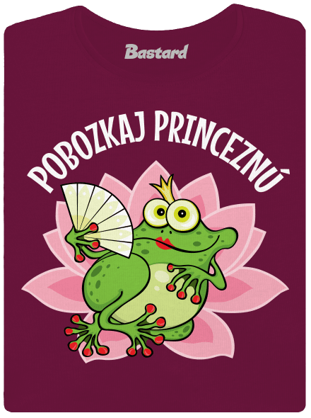 Pobozkaj princeznú a princa dámske tričko s lemom Rhododendron