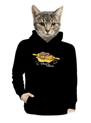 Milujem váľanie dámska mikina klokanka Black