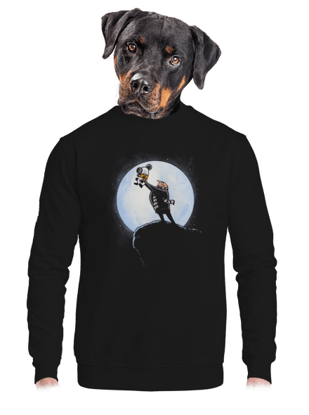 Kráľ mimoňov unisex mikina bez kapucne Black
