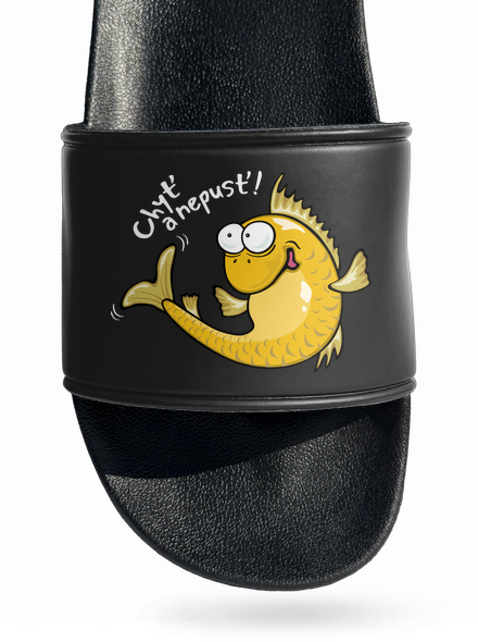 Zlaté rybky šľapky Black