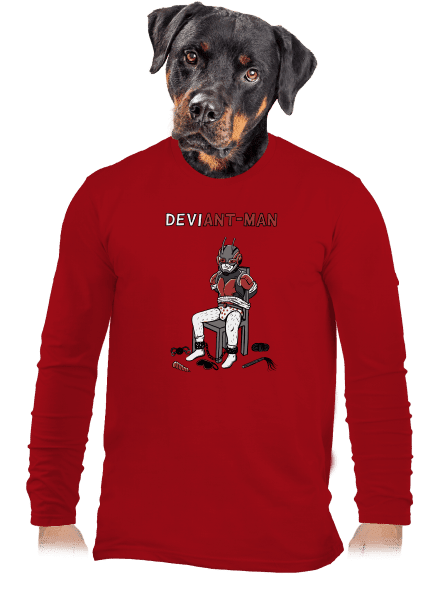 DeviAnt-man pánske dlhý rukáv Red