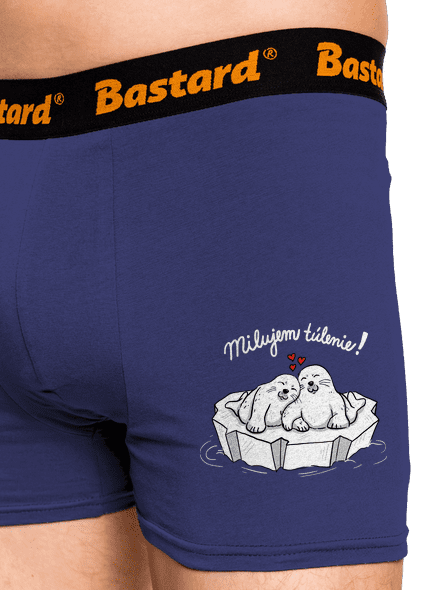 Milujem túlenie boxerky Blue Navy