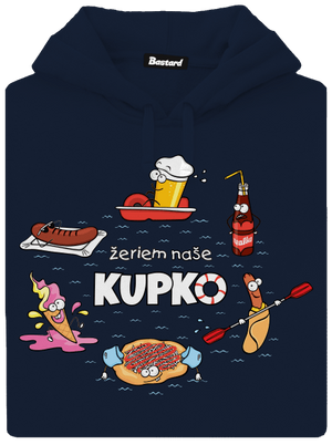 Slovenské kupko pánska mikina klokanka Navy