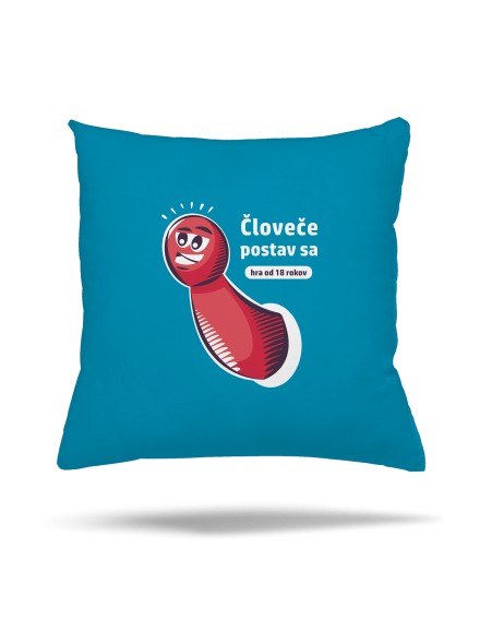 Človeče postav sa vankúš Blue Turquoise