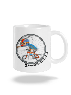 Cyklistický horoskop: Kozorožec klasický hrnček White