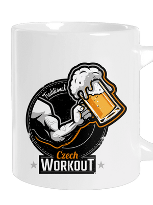 Czech workout veľký hrnček White