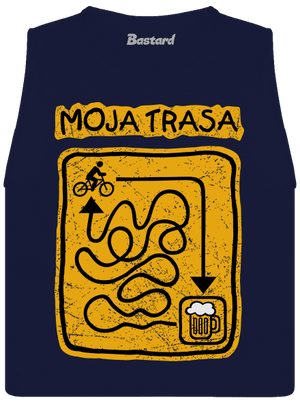 Moja trasa dámske tielko voľné Navy