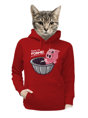 Vo forme dámska mikina klokanka Red Mal