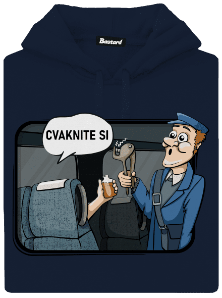 Cvaknite si pánska mikina klokanka Navy