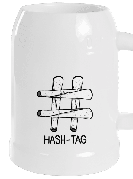 Hash tag polliter White