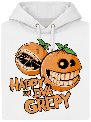 Happy grepy unisex mikina premium Snowwhite