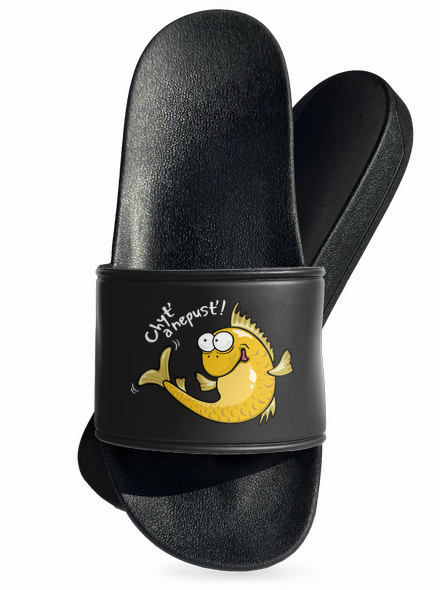 Zlaté rybky šľapky Black