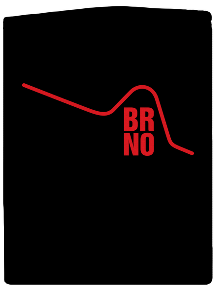 Brno pánska mikina na zips Black