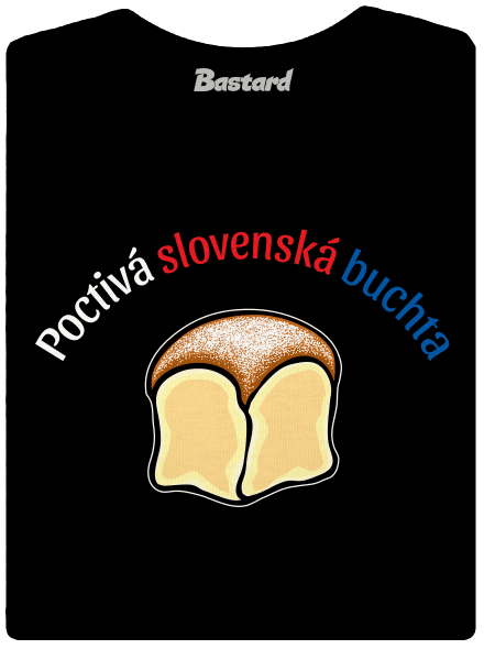 Poctivá buchta a klobása dámske tričko s lemom Black