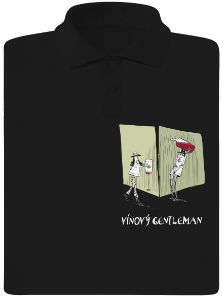 Vínový gentleman  pánska polokošeľa Black