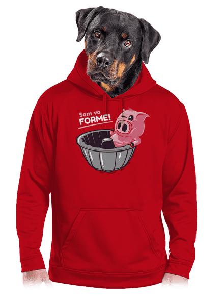 Vo forme pánska mikina klokanka Red