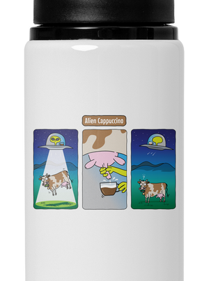 Alien Cappuccino flaša na vodu White
